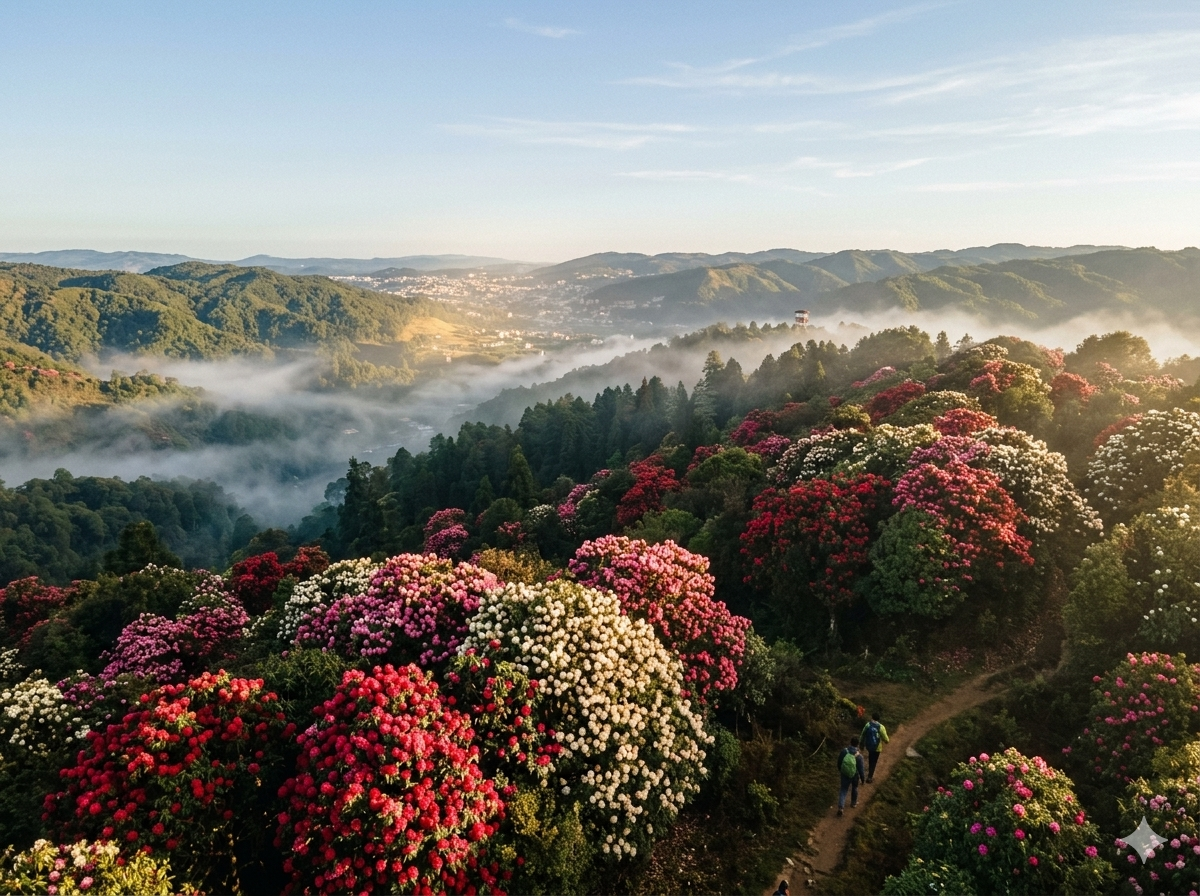 Rhododendron Forest at Shillong Peak